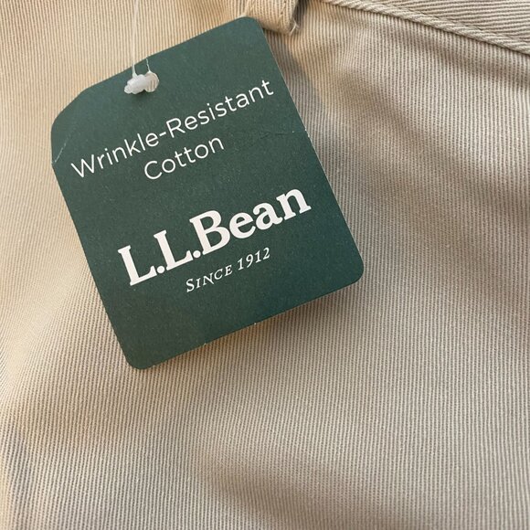 (2) L.L. Bean Classic Fit chino pants 20W Reg khaki and Navy womens NEW 2 PAIR - Picture 4 of 9